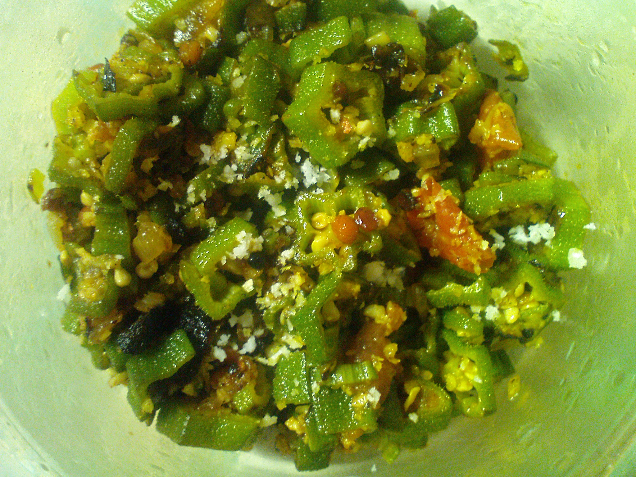 Lady's finger hot Saute (Okra/bendakaayi Saute) picture